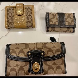 Set of 3 - COACH wallets